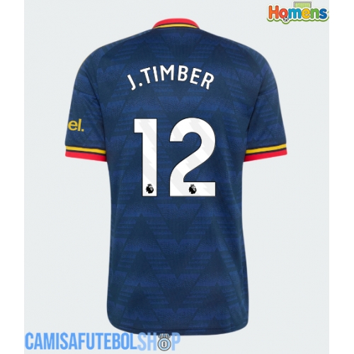 Camisa de time de futebol Arsenal Jurrien Timber #12 Replicas 2º Equipamento 2026-27 Manga Curta